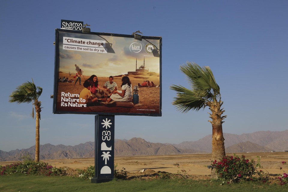 Zondag gaat de VN-klimaattop in Sharm-el-Sheikh van start.  