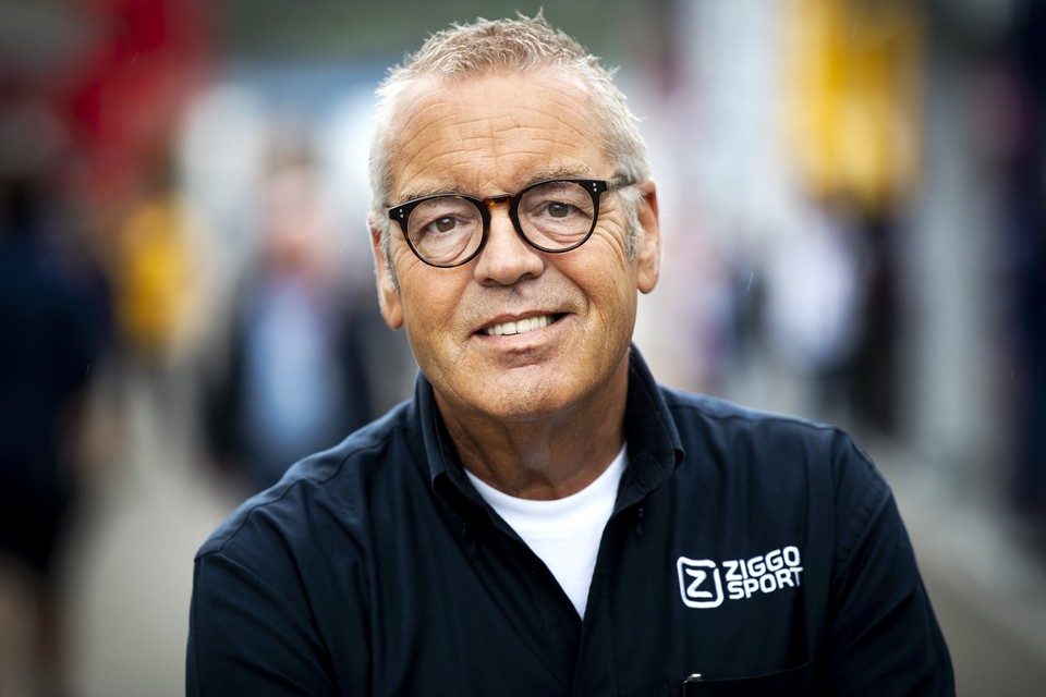 Olav Mol, commentator bij Formule 1-races op Ziggo Sport. 