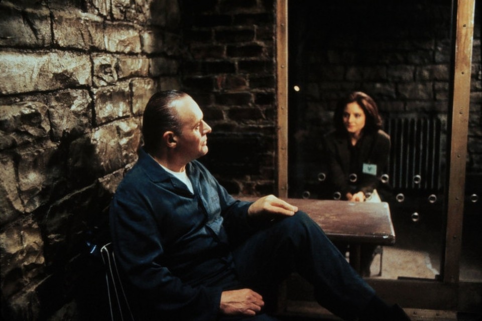 Anthony Hopkins met Jodie Foster in ‘Silence of the Lambs’. 