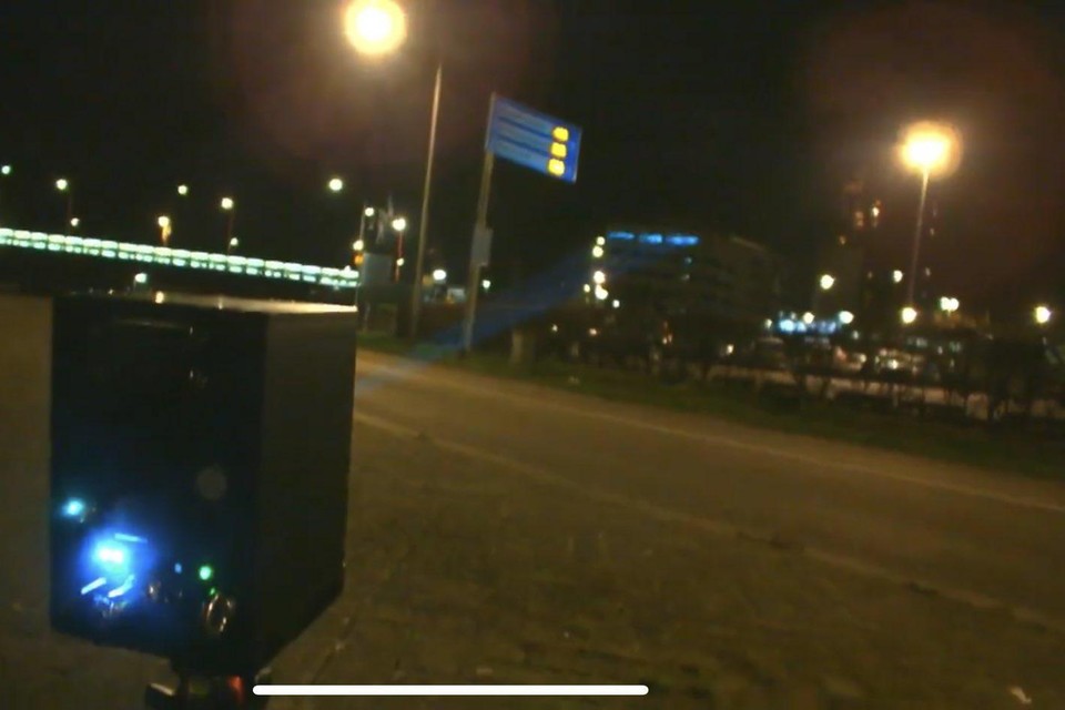 Beelden van de projectie op het UWV-gebouw werden op sociale media gedeeld.
