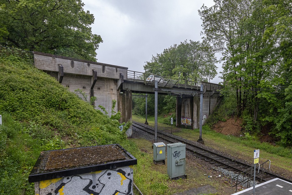 De brug aan de Toupsbergstraat. 