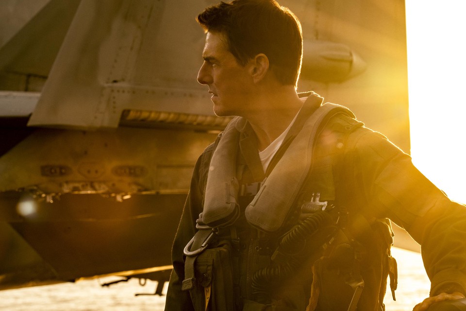 Scene uit de film Top Gun. 