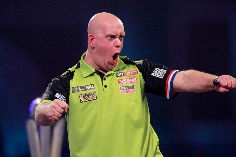 Vanaf volgend jaar moeten de dartsliefhebbers een abonnement op Viaplay hebben om Michael van Gerwen te zien spelen op het WK. 