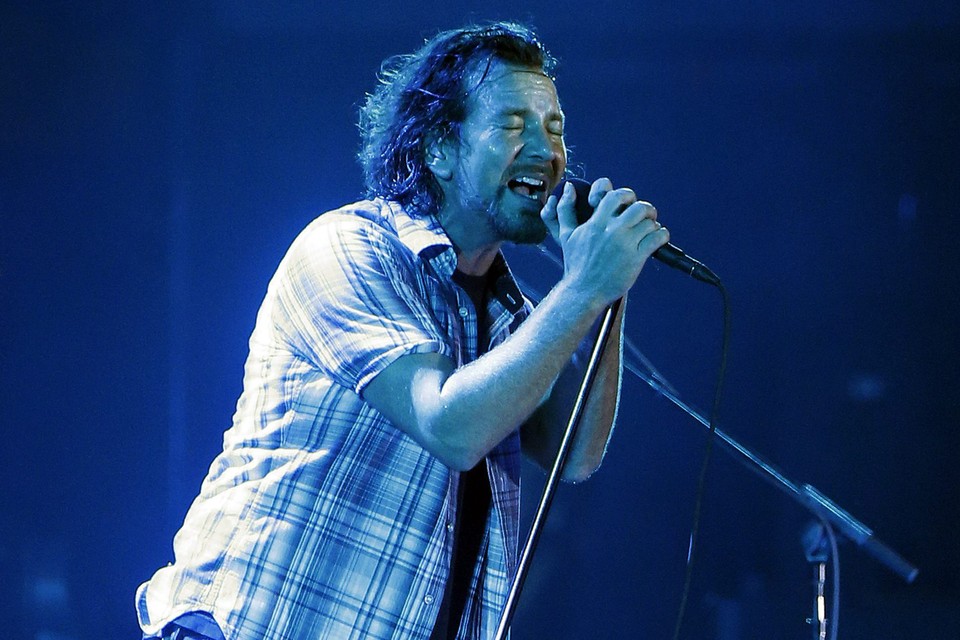 Zanger Eddie Vedder van Pearl Jam