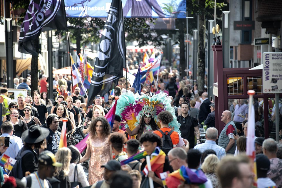 De Pride Walk in Heerlen, in 2021. 