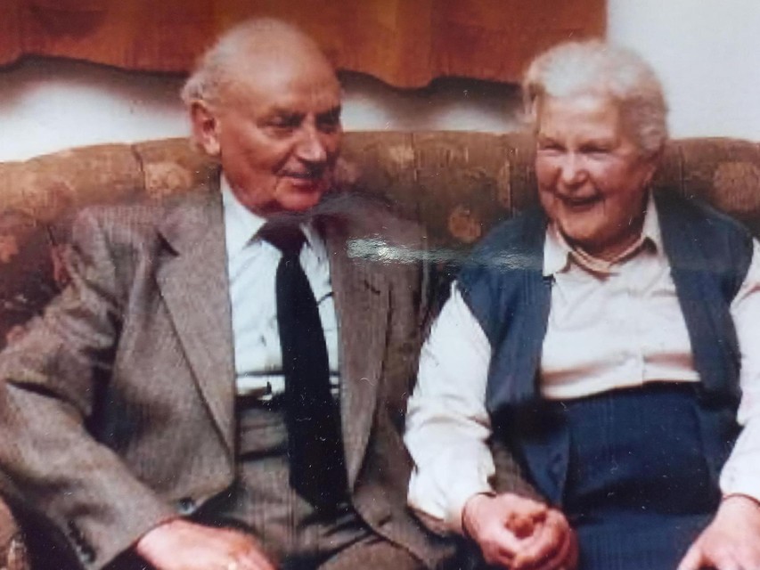 Opa en oma, Joseph Kreukels uit Brunssum en Keetje van Wersch uit Kerkrade.