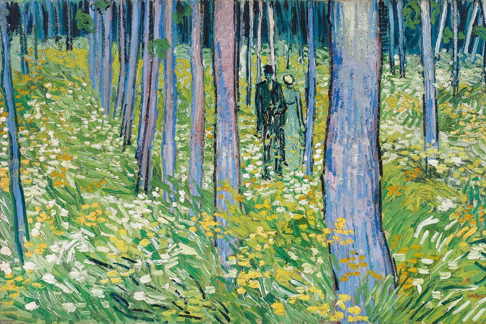 Uitsnede uit ‘Kreupelhout met twee figuren’ van Vincent van Gogh.
