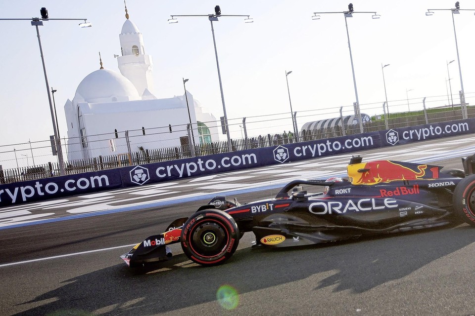 Max Verstappen in Jeddah.