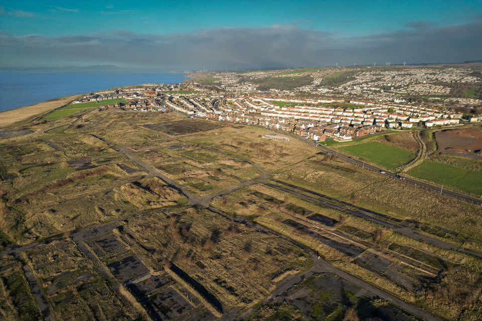 De site van ‘Woodhouse Colliery’ in Whitehaven, Cumbria.  