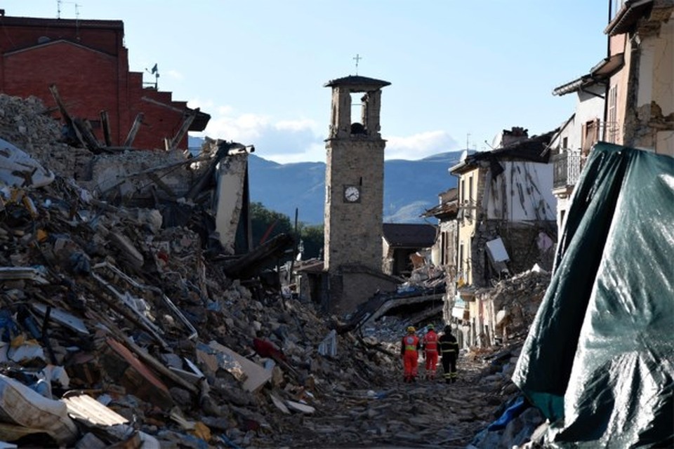 Archiefbeeld: eerder dit jaar zorgde een aardbeving voor een enorme ravage in het Italiaanse Amatrice.