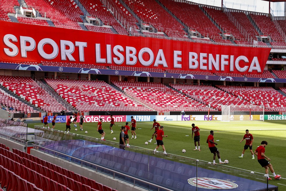 Het stadion waar Benfica woensdagavond PSV ontvangt. 