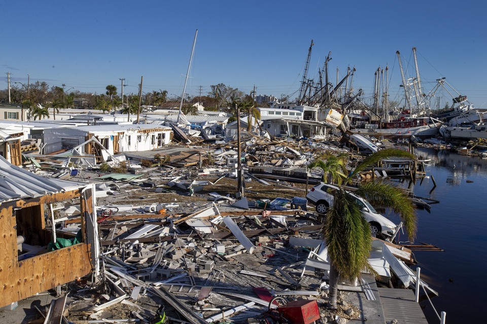 De orkaan Ian, die in september het westen van de Amerikaanse staat Florida trof, veroorzaakte van alle natuurrampen de grootste schade.  