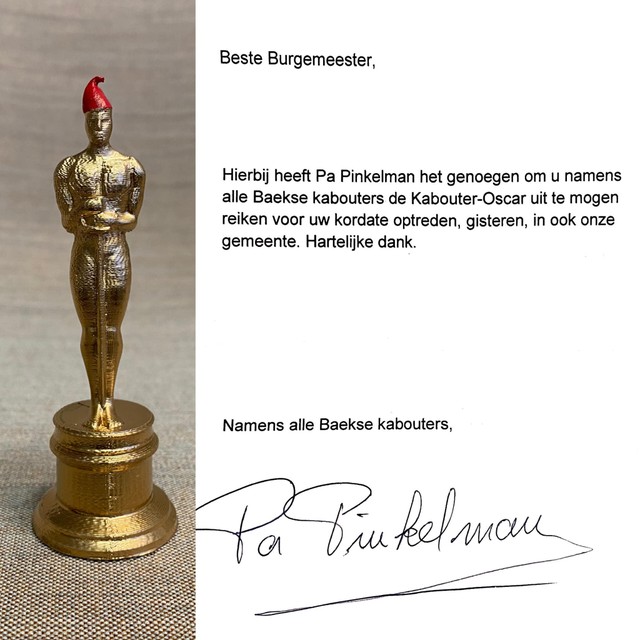 De brief met ‘Kabouter-Oscar’. 