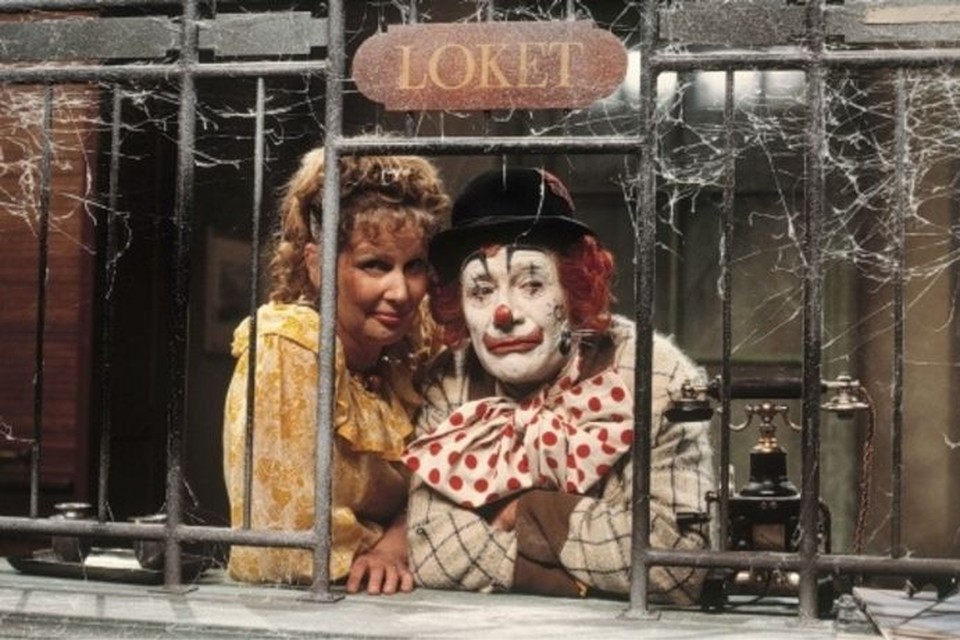 Pipo de Clown (Cor Witschge) met Mamaloe. 