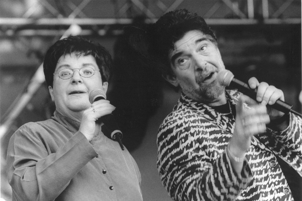In 1996 stonden Beppie Kraft en Frans Theunisz ook al samen op het podium, toen omdat ze samen 100 werden.