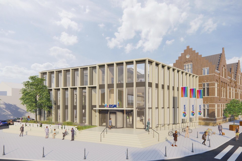 Impressie van het nieuwe hoofdkantoor van DSM in Maastricht 