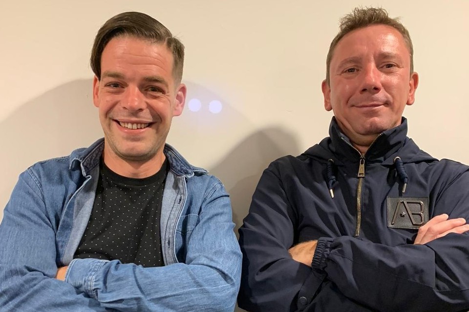Kenny Gerrits (links) en Peter Klee, trainers  van Sanderbout.