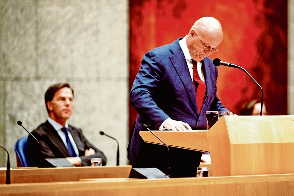 Minister Grapperhaus kreeg het af toe te kwaad tijdens het Kamerdebat. 