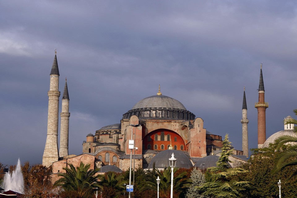 De Haghia Sophia moskee in Istanbul 