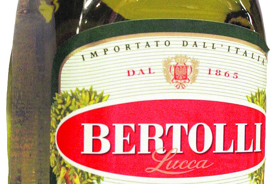 Olijfolie van het merk Bertolli. 