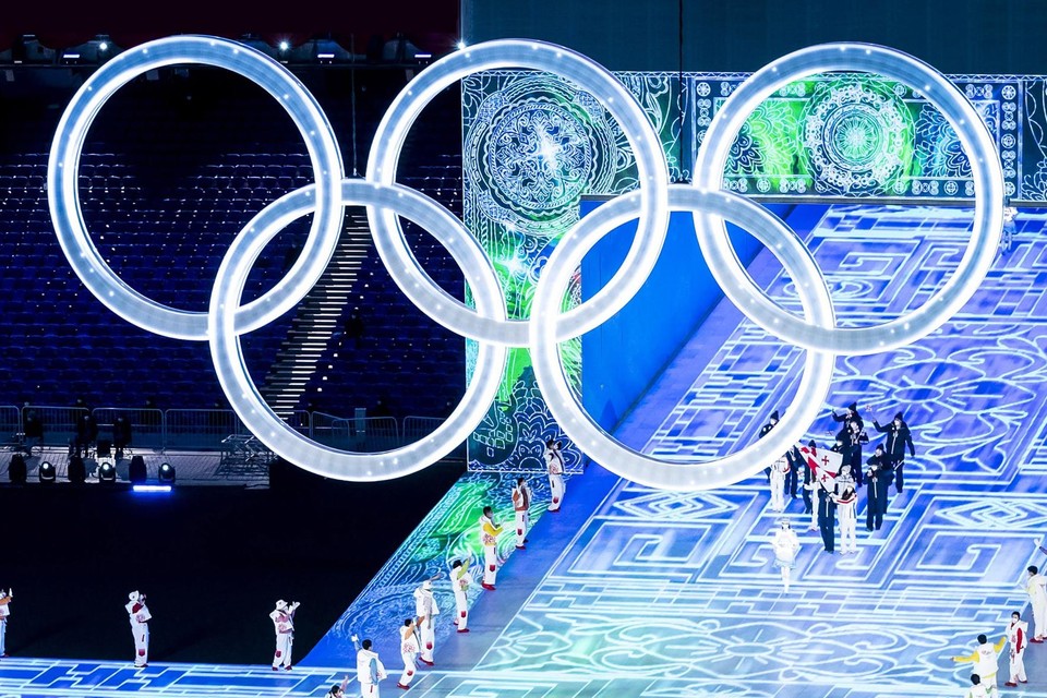 Openingsceremonie van de Olympische Winterspelen in Beijing. 