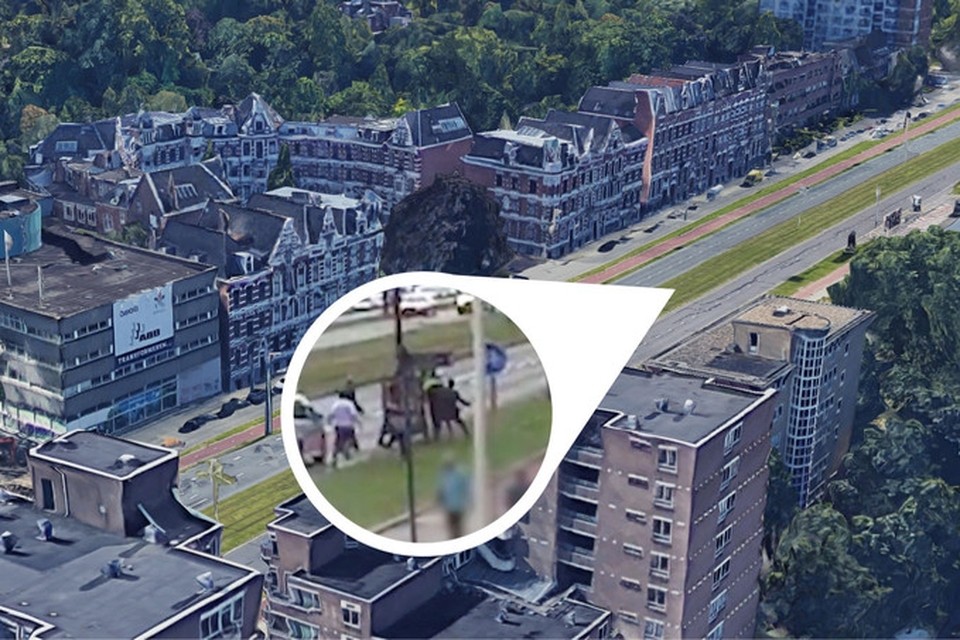 Bij een trouwstoet in Rotterdam werd een politieagent neergeslagen. 