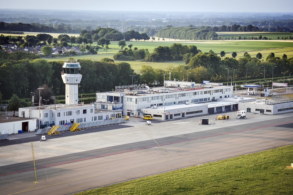 Het vliegveld in Beek. 