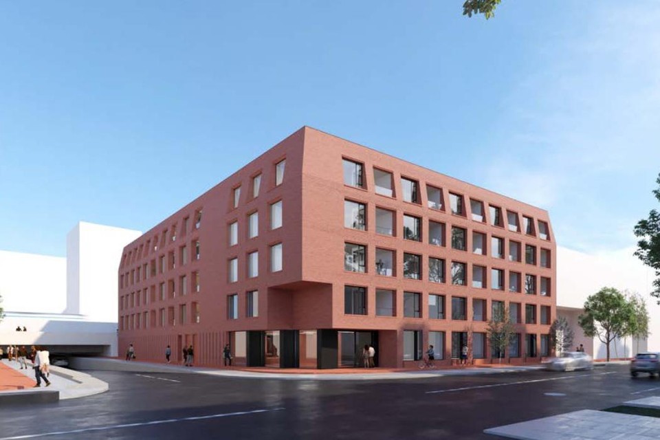 Het ontwerp voor het nieuwe gebouw viel niet in de smaak in Roermond. 