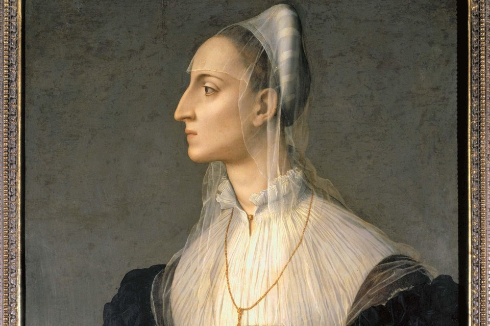 Angelo Bronzino schilderde de lange ‘dichterlijke’ neus van Laura Battiferri Ammannati. 