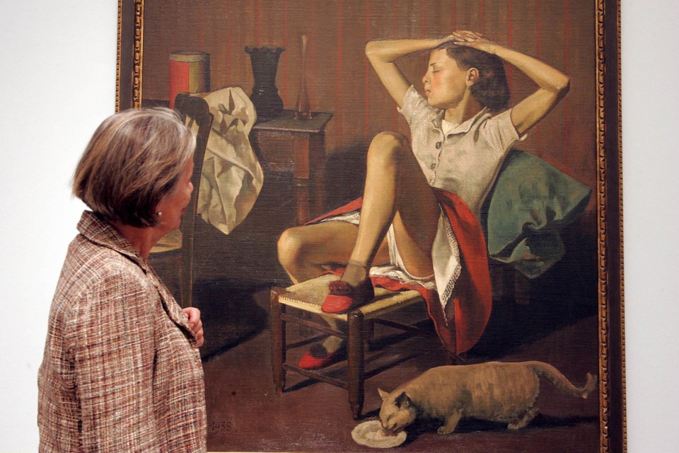 ‘Thérèse Dreaming’ van Balthus. In een petitie werd geëist dat het Metropolitan Museum of Art het schilderij zou verwijderen.
