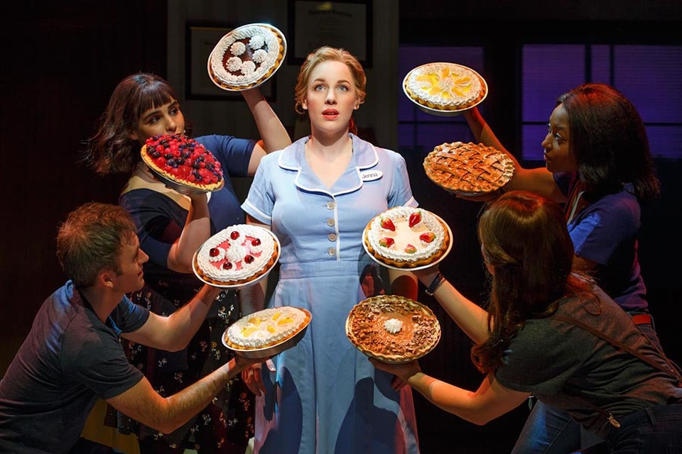 De Broadway-cast van ‘Waitress’. 