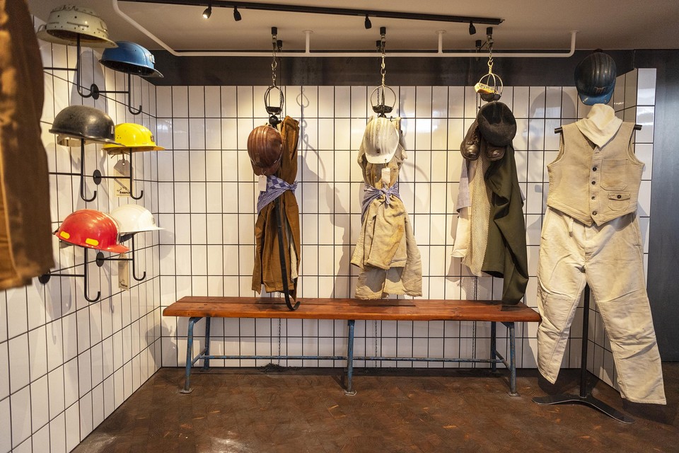 Een opstelling in het Nederlands Mijnmuseum.
