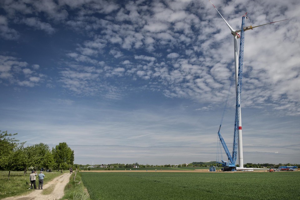 Aan de Duitse kant van de grens bij Bocholtz werden jaren geleden al windturbines gebouwd.  
