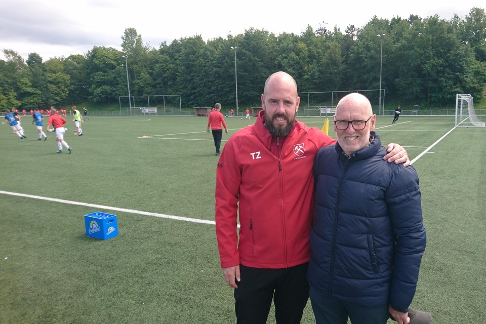 Tim Zuidersma met vader Hans. 