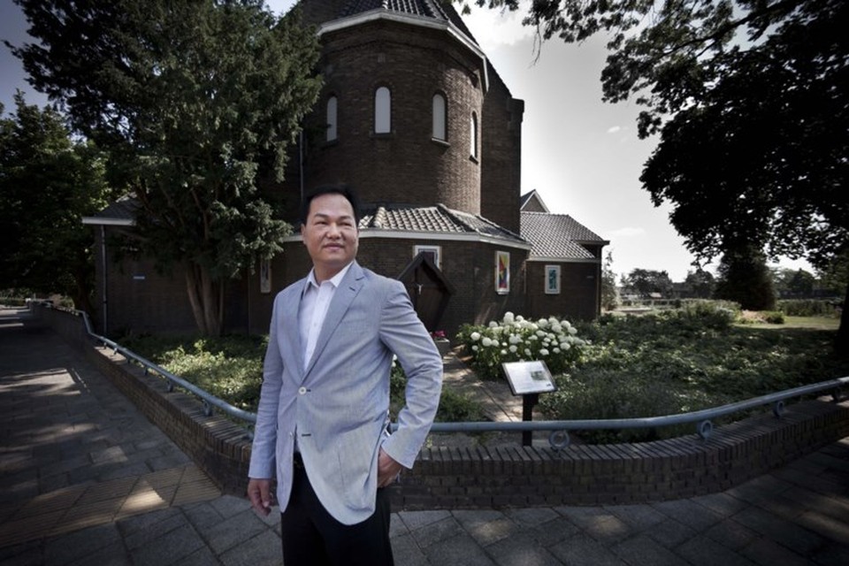 Archiefbeeld van de Chinese investeerder Chen Yagui in de omgeving van het Frans Klooster. 