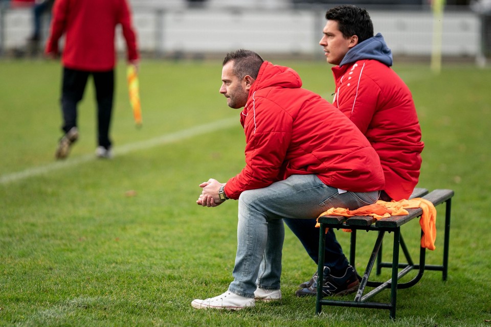 Elmar Choinowski (links), in november als interim-coach, nu is hij hoofdtrainer bij LHC met naast zich assistent Danny Latten, 