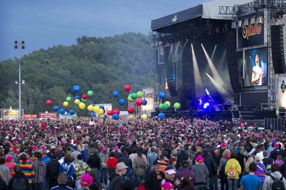 Coldplay op Pinkpop, in 2011 