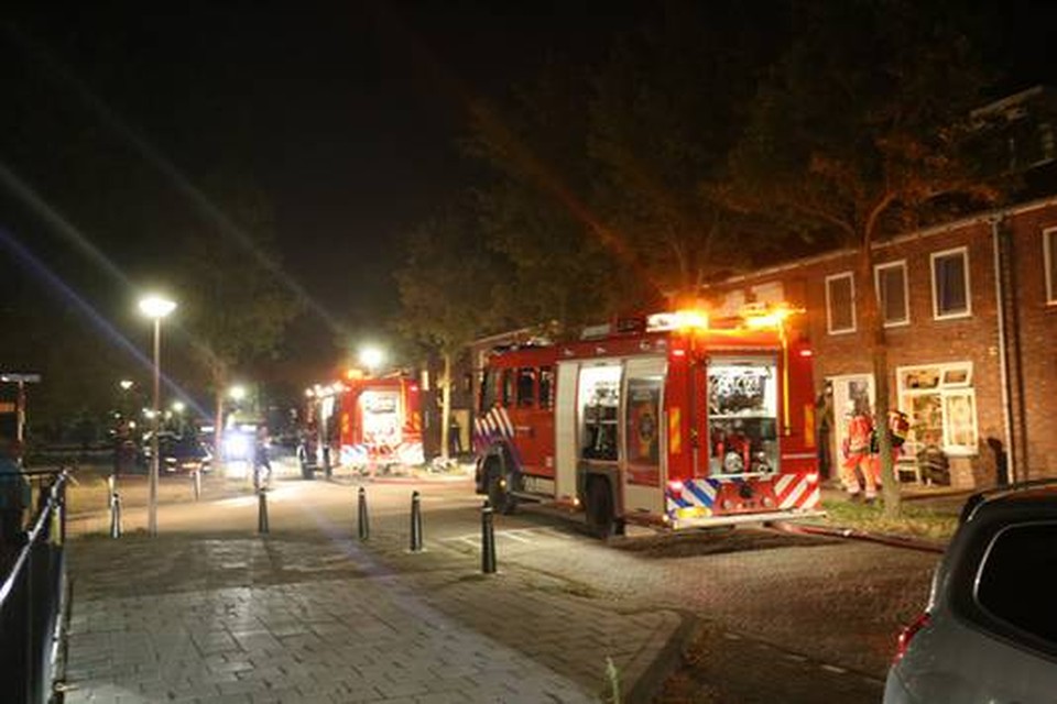 Brandweerwagens in Etten-Leur. © 