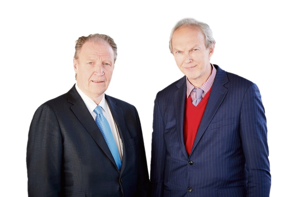 Walter Manshanden (rechts) en Leo Bus. 
