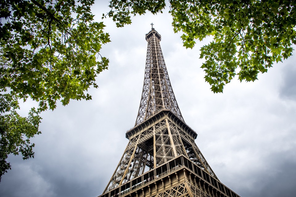 De Eiffeltoren in Parijs. 