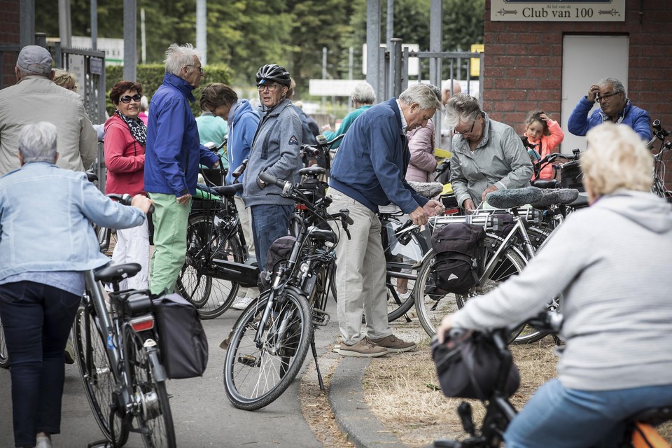 Start van de Fiets4daagse De Peel in Weert in 2018. 