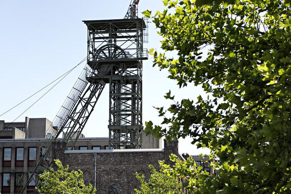 Het schachtgebouw van de kolenmijn Oranje Nassau 1, al meer dan een eeuw een icoon voor Heerlen en heel Parkstad.