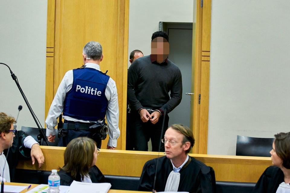 Brian van G. tijdens zijn proces in het Hof van assisen in Tongeren.