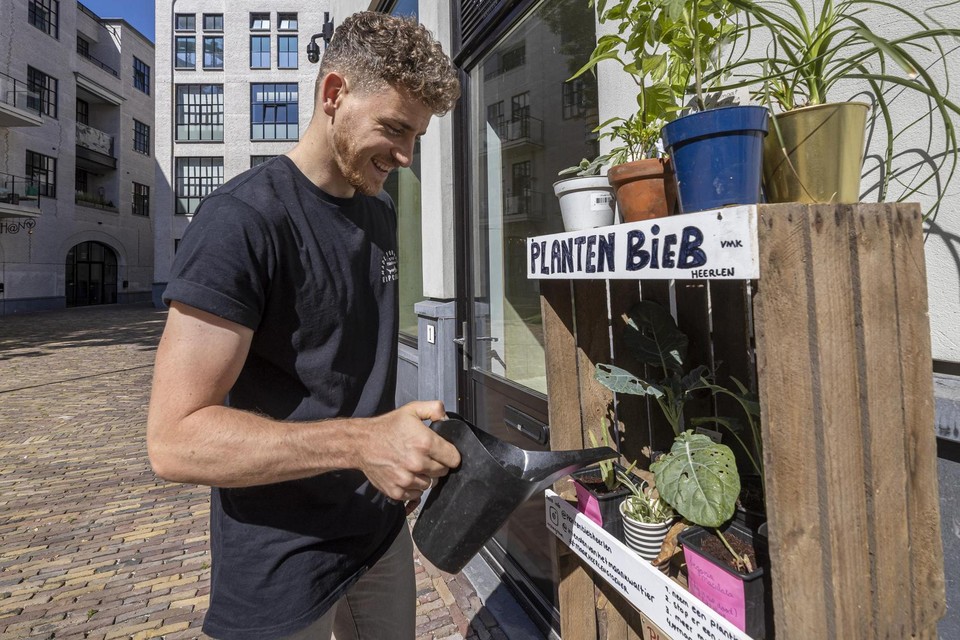 Simon Eurlings was eerder betrokken bij een ‘plantenbieb’ in Heerlen.