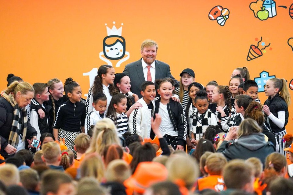 Koning Willem-Alexander afgelopen vrijdag tijdens de Koningsspelen in Deventer