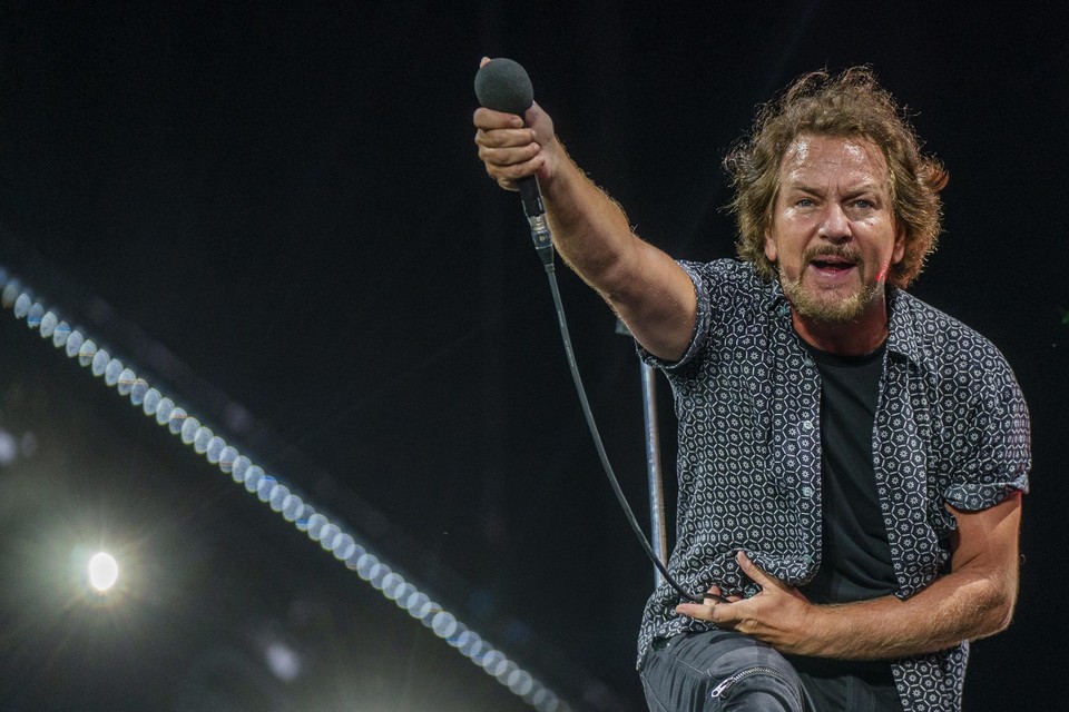 Eddie Vedder van Pearl Jam. 