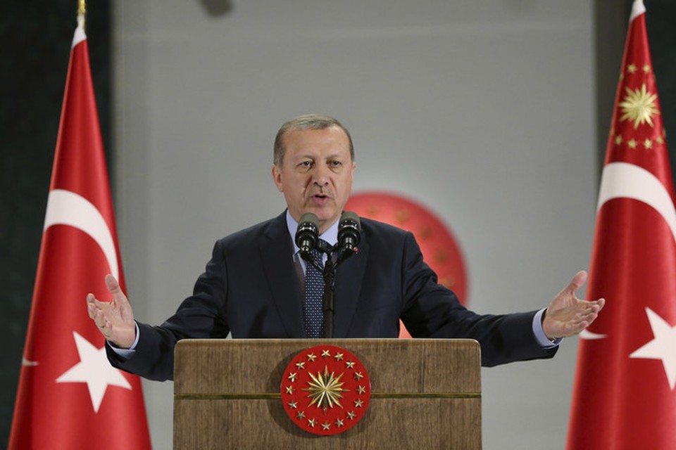 De Turkse president Erdogan.