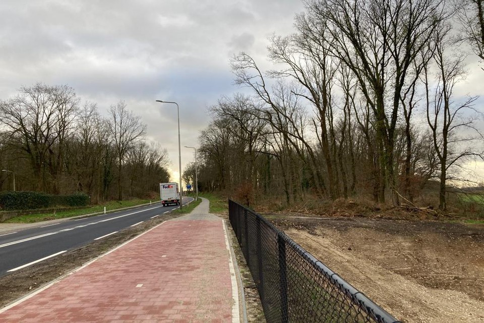 Het stukje snelfietspad dat al klaar is.