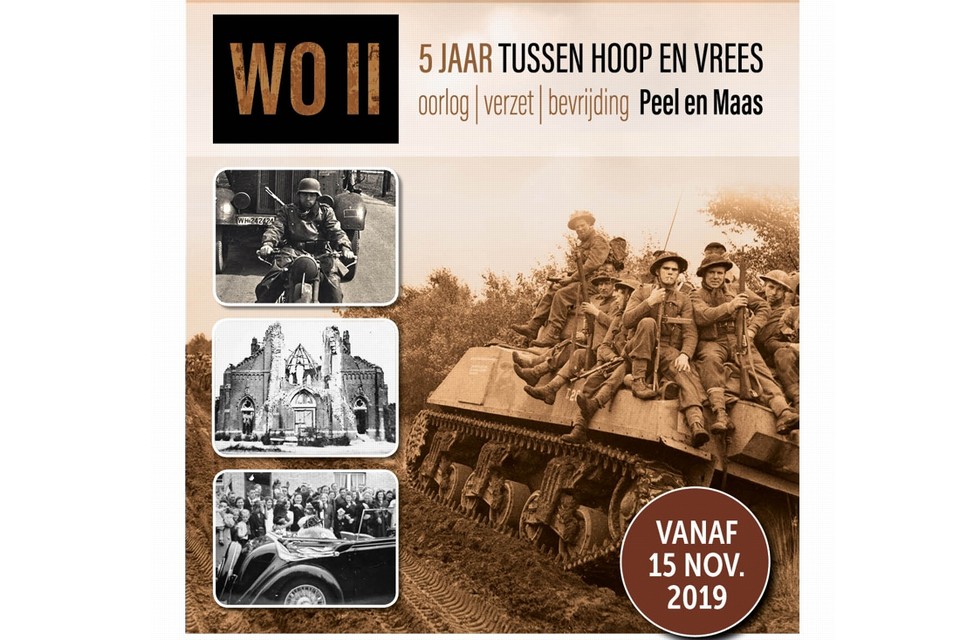 Met de tentoonstelling toont Museum Peel en Maas hoe de oorlogsjaren in de regio werden beleefd. 
