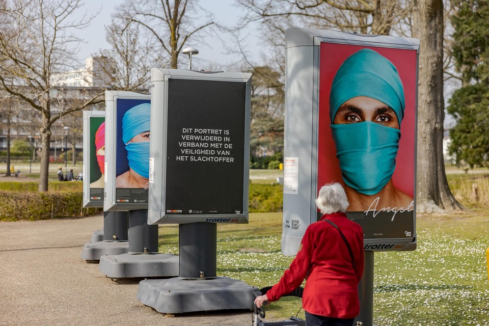 Fototentoonstelling rondom mensenhandel in Brunssum, eerder dit jaar.  